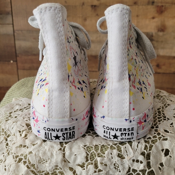 Converse Shoes Converse Girl Confetti Star Cuties Size 3 Usa Youth